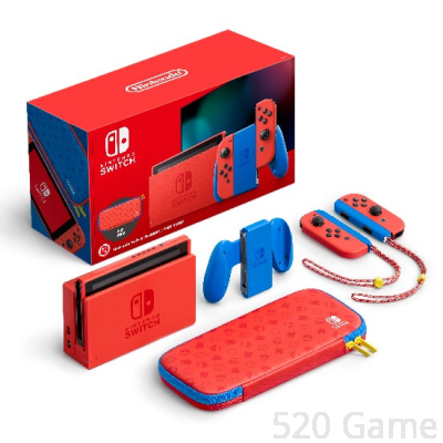 NS Nintendo Switch (瑪利奧 亮麗紅x亮麗藍 特別版 遊戲主機)