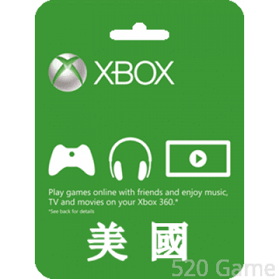 美國 Xbox LIVE Gift Card